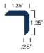 Picture of Johnsonite Millwork Corner Guard 1.25 x 0.25 x 96 inch