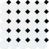 Picture of Daltile - Octagon & Dot Matte White/Black Gloss Dot