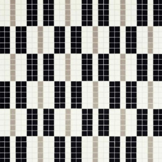 Picture of Bisazza Mosaico - Decori 20 - Alternance Noir Blanc