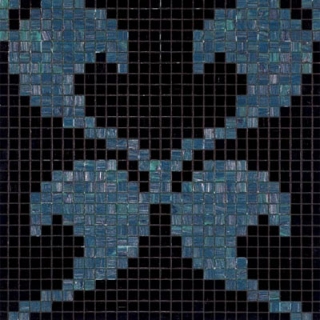 Picture of Bisazza Mosaico - Decori 20 - Hearts New Black