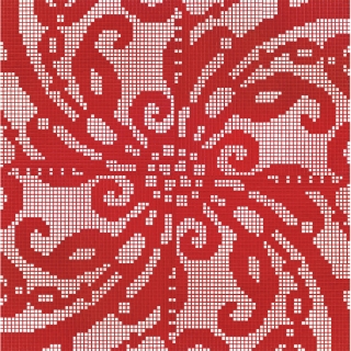 Picture of Bisazza Mosaico - Decori Opus Romano - Embroidery Red