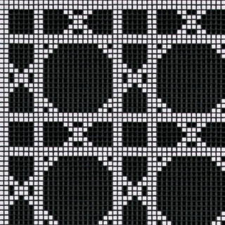Picture of Bisazza Mosaico - Decori Opus Romano - Vienna Nero