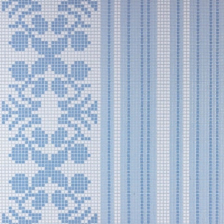 Picture of Bisazza Mosaico - Decori Opus Romano - Wallpaper Blue