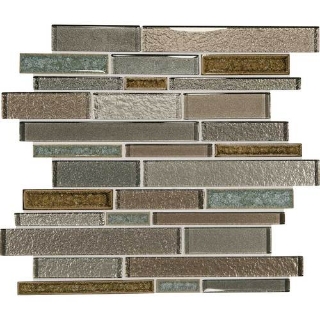 Picture of Daltile - Crystal Shores Random Linear Mosaic Sapphire Lagoon