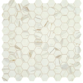 Picture of Daltile - Uptown Glass Hexagon Posh Spritzer