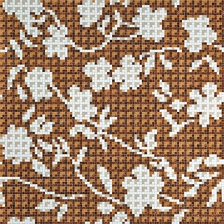 Picture of Bisazza Mosaico - Decori 10 - Flower Corner Flower Corner Brown