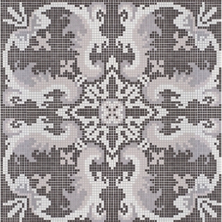 Picture of Bisazza Mosaico - Decori Opus Romano - Olimpia Olimpia Dark Grey