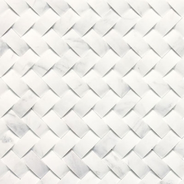 Picture of Daltile - Stone a la Mod Basketweave Mosaic Contempo White