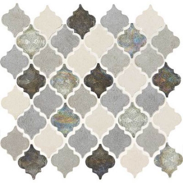 Picture of Daltile - Stone Decorative Accents Baroque Mosaic Gris Et Blanc