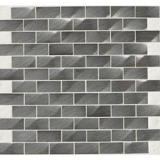 Picture of Daltile - Structure 1 x 2 Brick Joint Mosaic Gunmetal