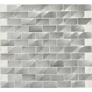 Picture of Daltile - Structure 1 x 2 Brick Joint Mosaic Steel