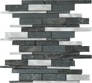Picture of Bati Orient - Mix Mosaic Baguette Stone Grey/Black Aluminum Mix