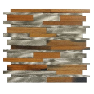 Picture of Bati Orient - Wood Baguette Catalpa Wood Silver Aluminum Mix