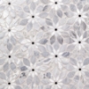 Picture of SOHO Studio Corp - Water Jet Mosaic MJ Rain Flower Bardiglio Nouvelato White Carrara Black Jade Dot