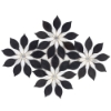 Picture of SOHO Studio Corp - Water Jet Mosaic MJ Rain Flower Black Jade Calacatta Dot