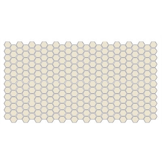 Picture of American Olean - Unglazed ColorBody Mosaic Hexagon 1 x 1 Biscuit