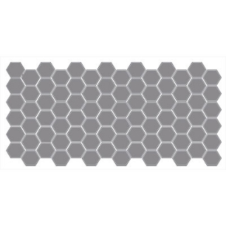 Picture of American Olean - Unglazed ColorBody Mosaic Hexagon 2 x 2 Storm Gray