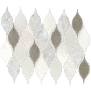 Picture of Daltile - Stone Decorative Accents Lumia Leaf Mosaic White