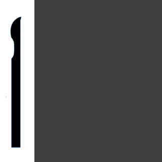 Picture of VPI Corp. - Low Dirt Retention Wallbase LDR2 4-inch Graphite