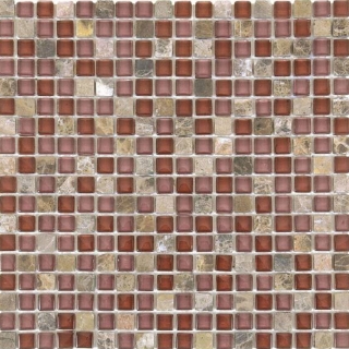 Picture of Bati Orient - Glass Mosaic 5/8 x 5/8 Brown Marble/Brown