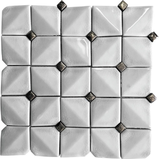 Picture of MiR Mosaic - Ceramique Pillow White