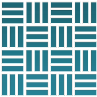 Picture of Daltile - Color Wheel Mosaic Lattice Weave Ocean Blue