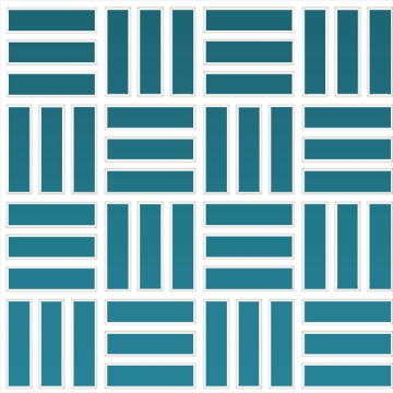 Picture of Daltile - Color Wheel Mosaic Lattice Weave Ocean Blue