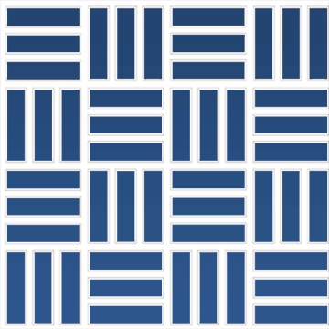 Picture of Daltile - Color Wheel Mosaic Lattice Weave Sea Breeze