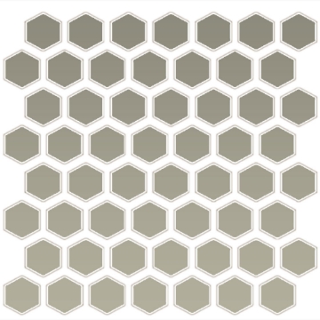 Picture of Daltile - Color Wheel Mosaic Hexagon Architectural Grey