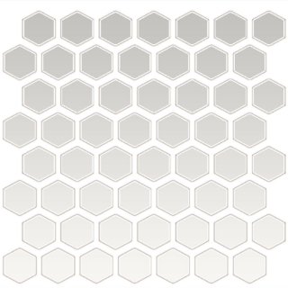 Picture of Daltile - Color Wheel Mosaic Hexagon Arctic White