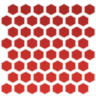 Picture of Daltile - Color Wheel Mosaic Hexagon Currant