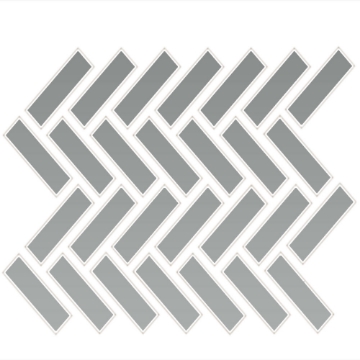 Picture of Daltile - Color Wheel Mosaic Herringbone Desert Grey