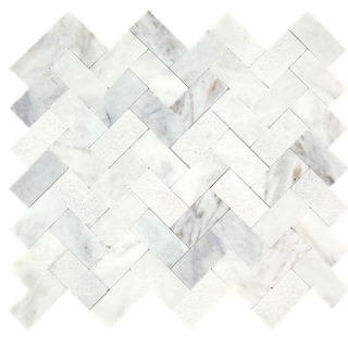 Picture of Daltile - Minute Mosaix Herringbone Daphne White