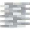 Picture of Daltile - SimplyStick Mosaix Brick Joint Stormy Mist Glass Blend