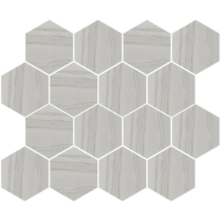Picture of Happy Floors - Silver Hexagon Mosaic Grey