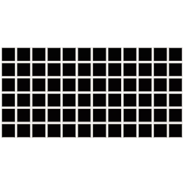 Picture of Daltile - Color Wheel Mosaic Matte Black