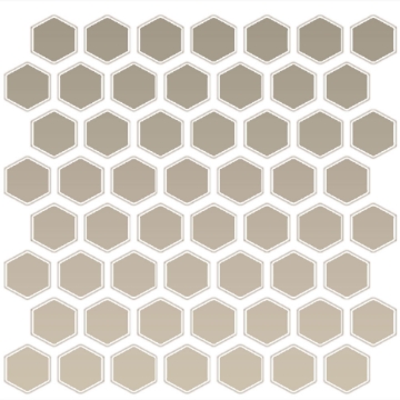 Picture of Daltile - Color Wheel Mosaic Hexagon Matte Urban Putty