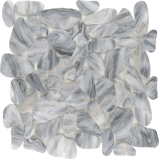 Picture of Bati Orient - Pebbles Reconstituted Decorated Light Grey Mix Matte