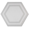 Picture of Adex USA - Floor Hexagon Deco Light Gray