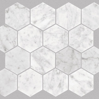 Picture of Shaw Builder - Estate Mosaic Hexagon Bianco Carrara