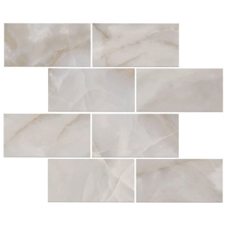 Picture of Florim USA - Onyx Mosaic Brick Polished Light Grey
