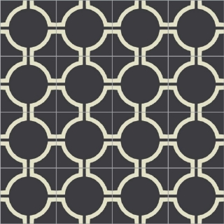 Picture of Bisazza Mosaico - Cementiles Decorations Square Circus Nero