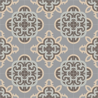 Picture of Bisazza Mosaico - Cementiles Decorations Square Clockwork Rhino