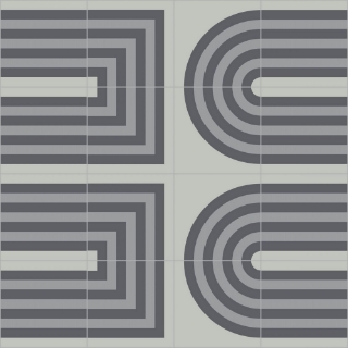 Picture of Bisazza Mosaico - Cementiles Decorations Square Duct Grey