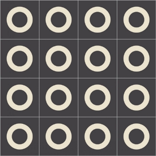 Picture of Bisazza Mosaico - Cementiles Decorations Square Lens Nero