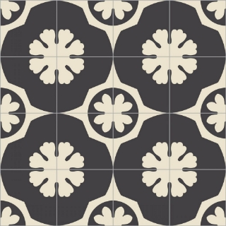 Picture of Bisazza Mosaico - Cementiles Decorations Square Twiggy Nero