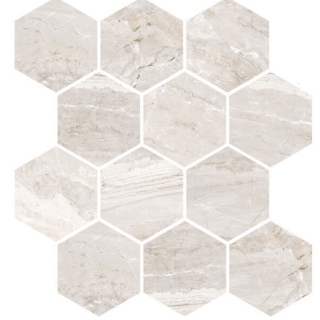 Picture of Milestone - Marbles Mosaic Hexagon Polished Oniciata Ivory