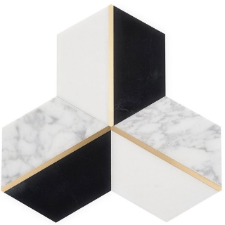 Picture of SOHO Studio Corp - Carraway Nero Blanco