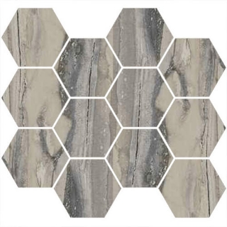 Picture of Happy Floors - Exotic Stone Hexagon Mosaic Fossil