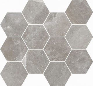 Picture of Happy Floors - Salt Stone Hexagon Mosaic Ash